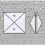 Picture of P26C  18mm crystal clear square pendant.