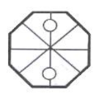 Picture of P1O  37 mm crystal octagon