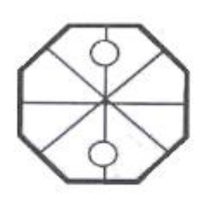 Picture of P1O  37 mm crystal octagon