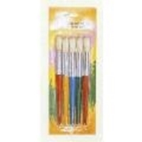 Picture of ART214  bristle hair paint brush 5pc set round style