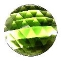 Picture of J03 50mm Faceted GREEN Round