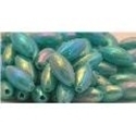Picture of BD12TR7C  12mm RAINBOW TURQUOISE tube shaped plastic beads