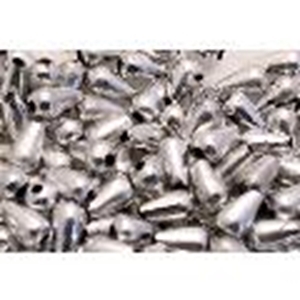Picture of BD10CM11 10mm METALLIC SILVER cone shaped plastic beads