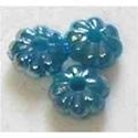 Picture of BD6FL7  6mm blue flower shaped plastic beads