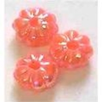 Picture of BD6FL4  6mm pink flower shaped plastic beads