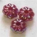 Picture of BD6FL10  6mm purple flower shaped plastic beads