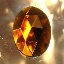 Picture of J52  25mm x 18mm Amber oval 