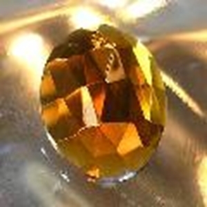 Picture of J45  30mm x 22mm Amber oval 