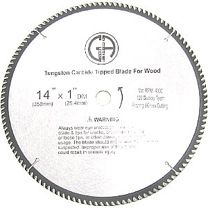 TCC4120 Circular Saw Blade Carbide 14" 120T for WOOD for table saw, chopsaw, miter saw-main view