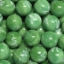 Picture of M320  HANDMADE 16MM set of 10 Green w/White Swirls Marbles