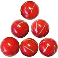 Picture of M363  HANDMADE 35MM Red w/grey stripes 10pcs