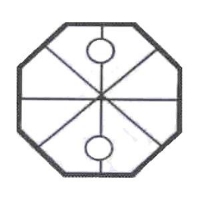 Picture of P1O  37 mm crystal octagon