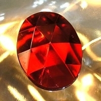 Picture of J42  40mm x 30mm Red oval 