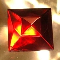 Picture of J84  18mm Red square OUT OF STOCK