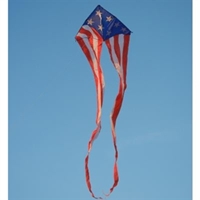 Picture of K1468  Patriotic Easy Flyer Kite 56in tails 19ft