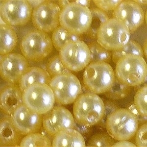 Picture of BD5R2  5mm YELLOW opaque round plastic beads