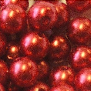 Picture of BD10R5 10mm red opaque round plastic beads