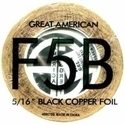 Picture of FF5B  5/16" x 100' Black Backed Copper Foil 1.25 mil
