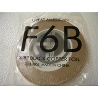 Picture of FF6B  3/8" x 100' Black Backed Copper Foil 1.25 mil 