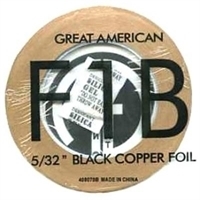 Picture of FF1B  5/32" x 100' Black Copper Foil 1.25 mil OUT OF STOCK