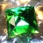  Glass Jewels 50mm Green Square J60 main view