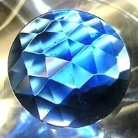 Picture of J04 50mm Faceted BLUE round OUT OF STOCK