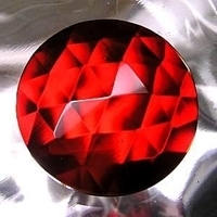 Picture of J06 50mm Faceted RED Round OUT OF STOCK