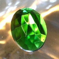 Glass Jewels 30x22mm Emerald Oval J46 alternate view