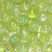 Picture of M311  HANDMADE 16MM set of 10 Transparent Clear w/Green & Yellow Stripes Marbles
