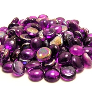 Picture of N15  14MM Purple Shiny Glass Gems Nordhauser Products 