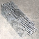 Steel Wire Collapsible Animal Trap HC2615M for Bird, Squirrel, Small Dog, Cat. Size: 24x8x9  main view