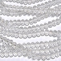 Picture of BD400 Crystal 4MM Facated Bead - CLEAR  (Approx. 150-pcs on a 18" string)