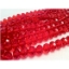 Glass Beads 6mm Faceted Red bd602 closeup view