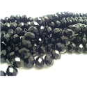 Glass Beads 6mm Faceted Crystal Black BD608 main image