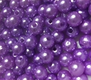 Picture of BD8R10A  8mm LAVENDER round plastic beads