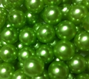 Picture of BD10R9A 10mm LIGHT GREEN opaque round plastic beads