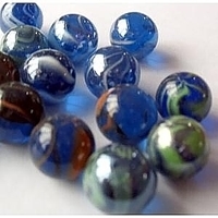 Picture of M128 16MM Shiny Mixed Marbles 