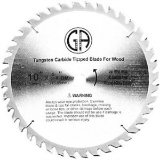Carbide Saw Blade 10in for Table Saws, Circular Saws & Chop Saws