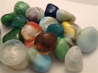 Picture of M73  Glass Gems Tumbled Stone 16MM thick
