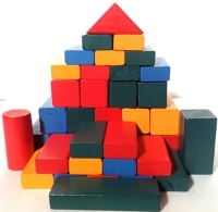 Picture of MGT5062 Wood Blocks Set 50pcs 25mm