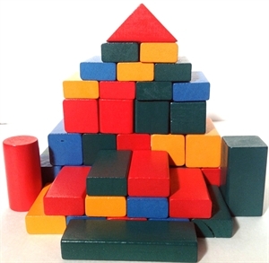 Picture of MGT5062 Wood Blocks Set 50pcs 25mm