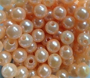 Picture of BD8R6  8mm PEACH opaque round plastic beads