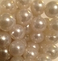 Picture of BD14R15  14mm WHITE opaque round plastic beads