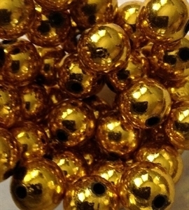 Picture of BD14RM3  14mm METALLIC GOLD round plastic beads