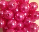 Picture of BD14R4  14mm PINK opaque round plastic beads