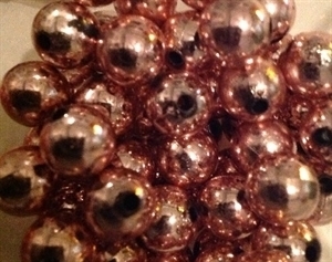 Picture of BD12RM4  12mm pink metallic round plastic beads