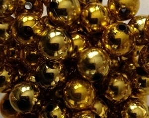 Picture of BD12RM3A  12mm METALLIC LIGHT GOLD round plastic beads
