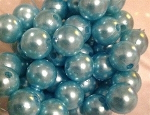 Picture of BD12R7A  12mm LIGHT BLUE opaque round plastic beads
