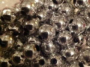 Picture of BD10RM11 10mm METALLIC SILVER  round plastic beads