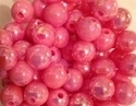 Picture of BD10RR4  10mm RAINBOW PINK colored opaque round plastic beads